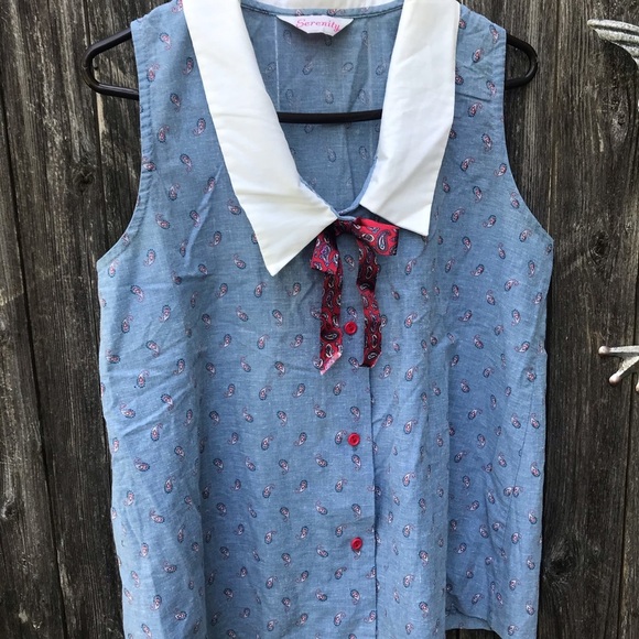 Vintage Maternity blouse size 12 - Picture 2 of 8